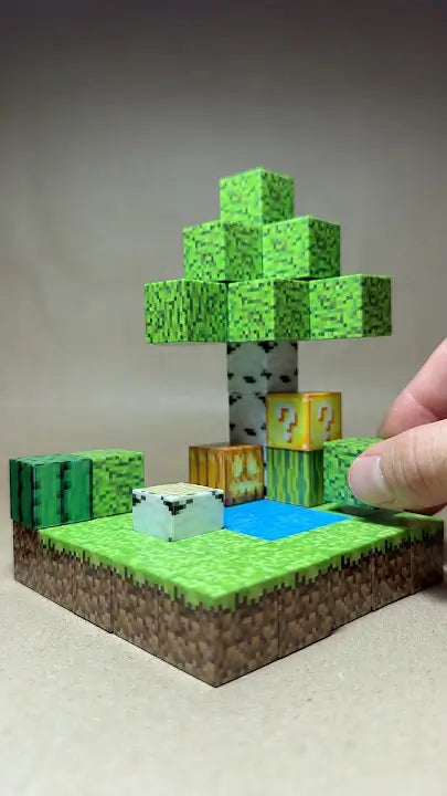 CubeCraft - 75 Cubos Magnéticos Premium Estilo Minecraft™- El Mundo que Ellos Construyen 🌍