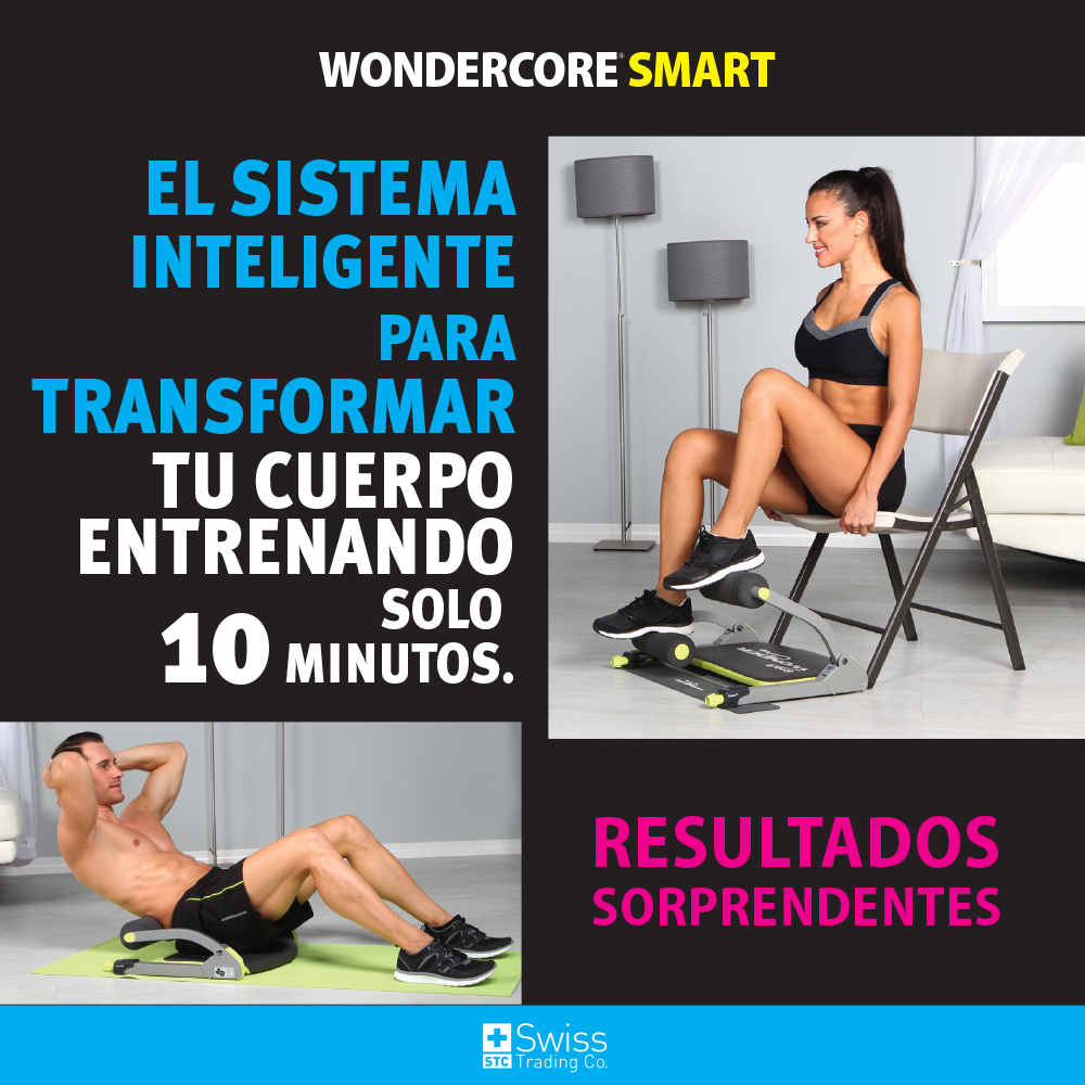 Wonder Core Smart 1 – 🏋️‍♀️ Gimnasio 6 en 1 – Abdominales y cuerpo completo en casa 💪